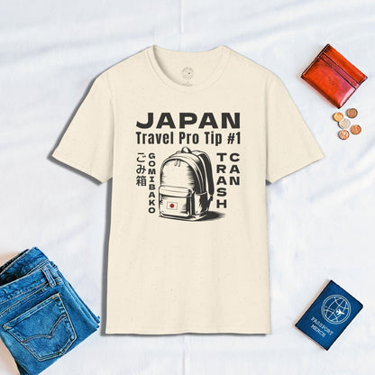 Japan Travel Pro Tip #1 - Trash Can T-Shirt