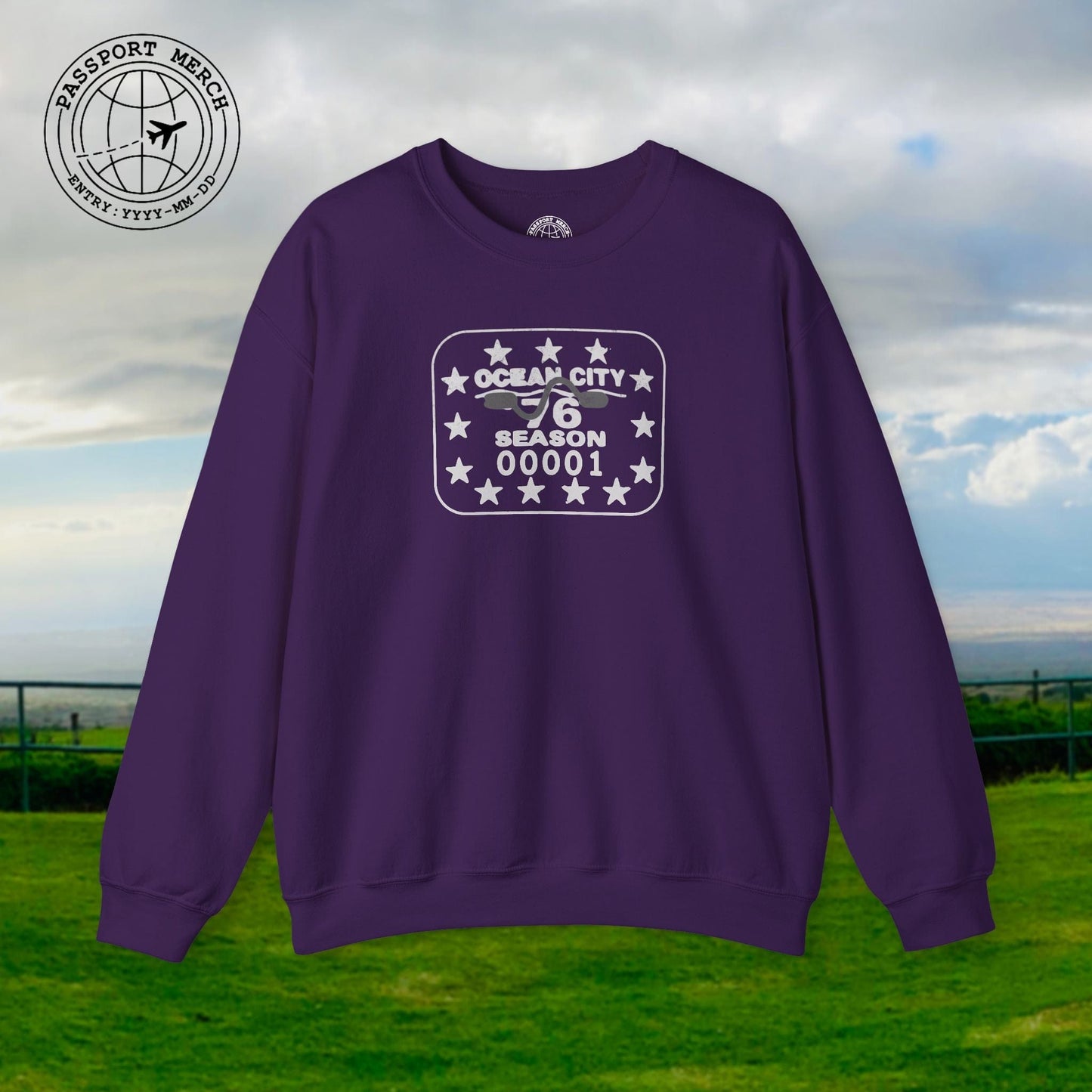 Vintage Ocean City 1976 Beach Tag, New Jersey Crewneck