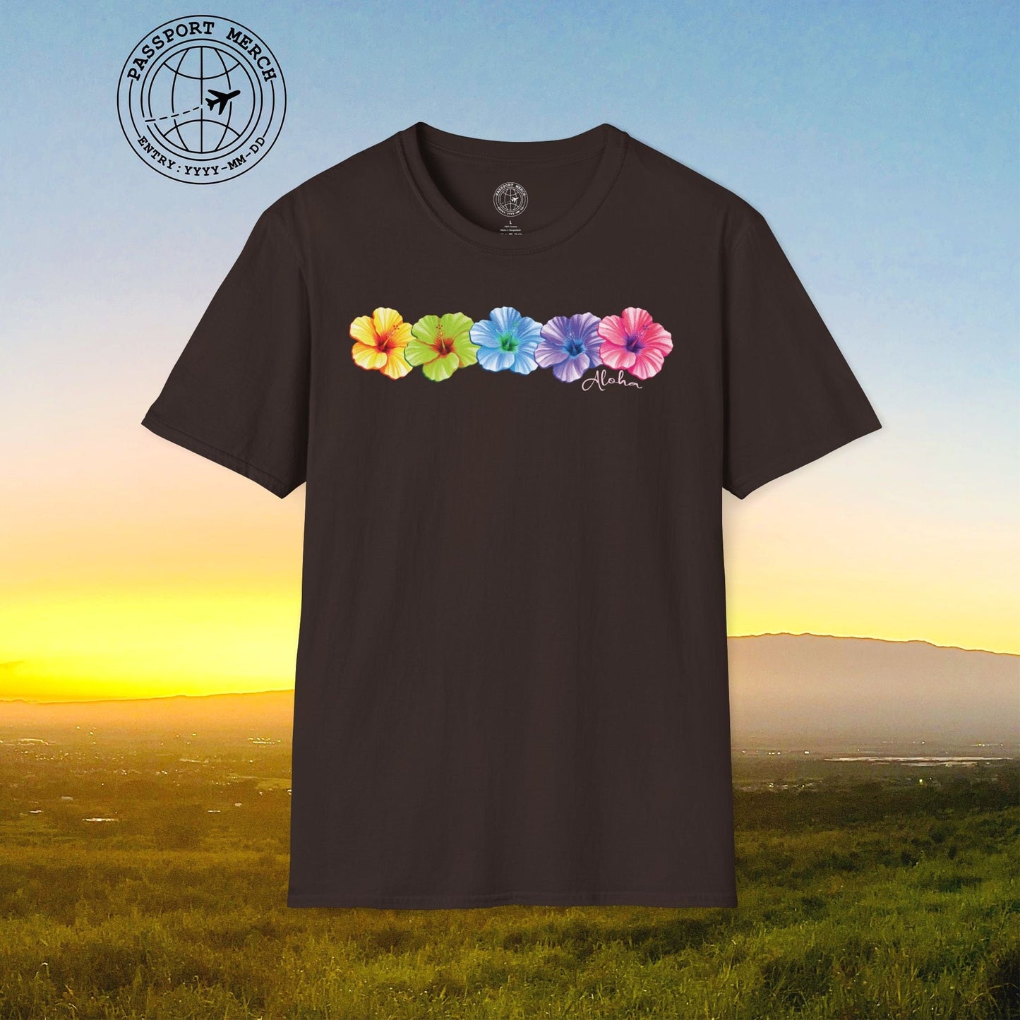 Five Vibrant Hibiscus, Hawaii T-Shirt