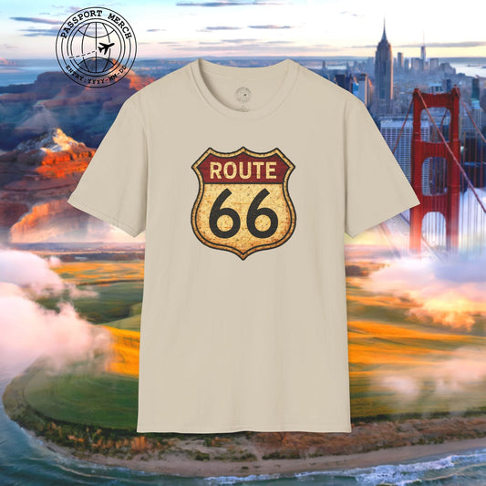 Signs of Wanderlust, Vintage Route 66, USA T-Shirt