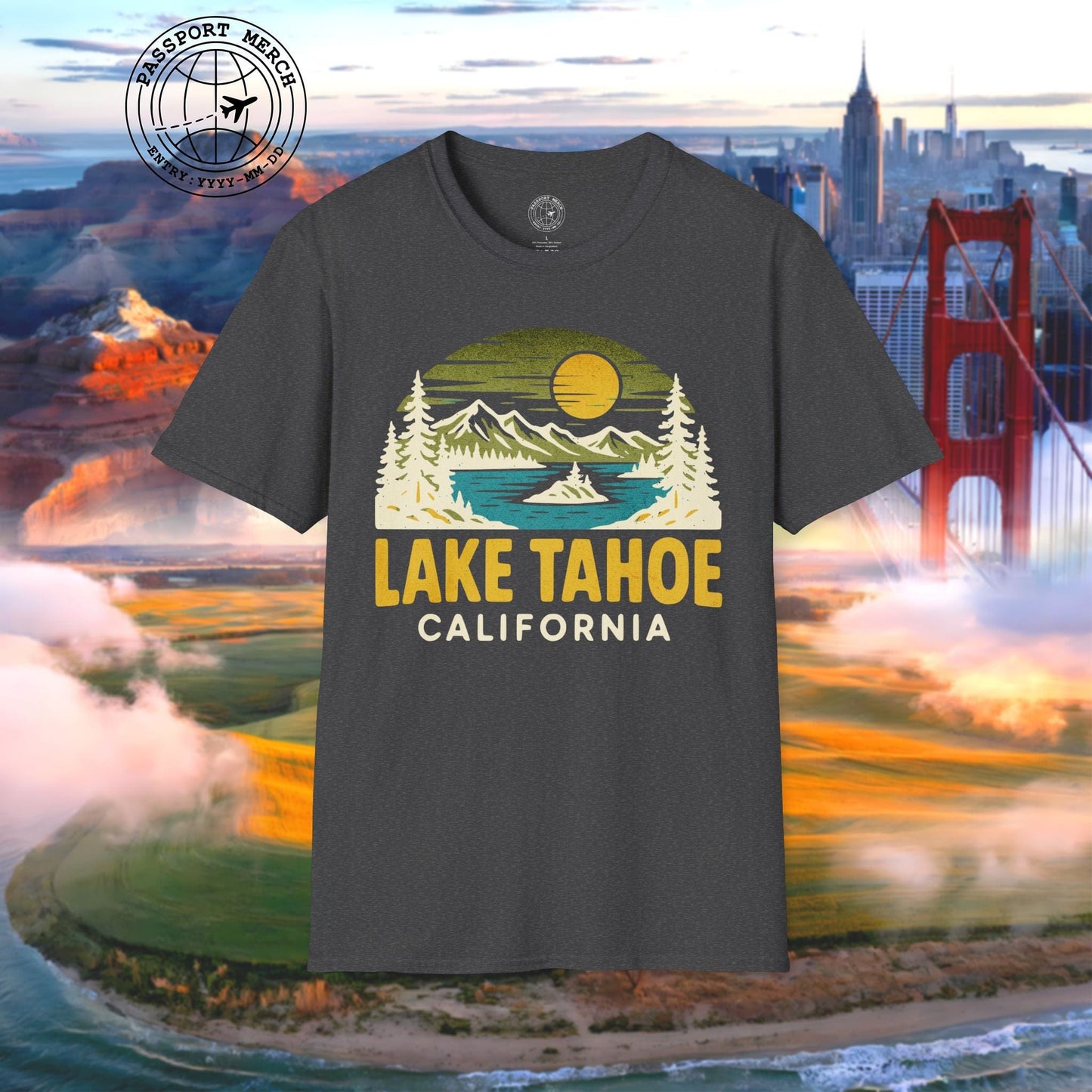 Lake Tahoe, California - 80's Vintage T-Shirt