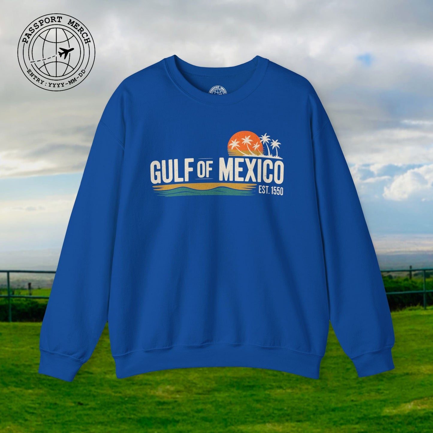 Vintage Retro Gulf of Mexico Crewneck