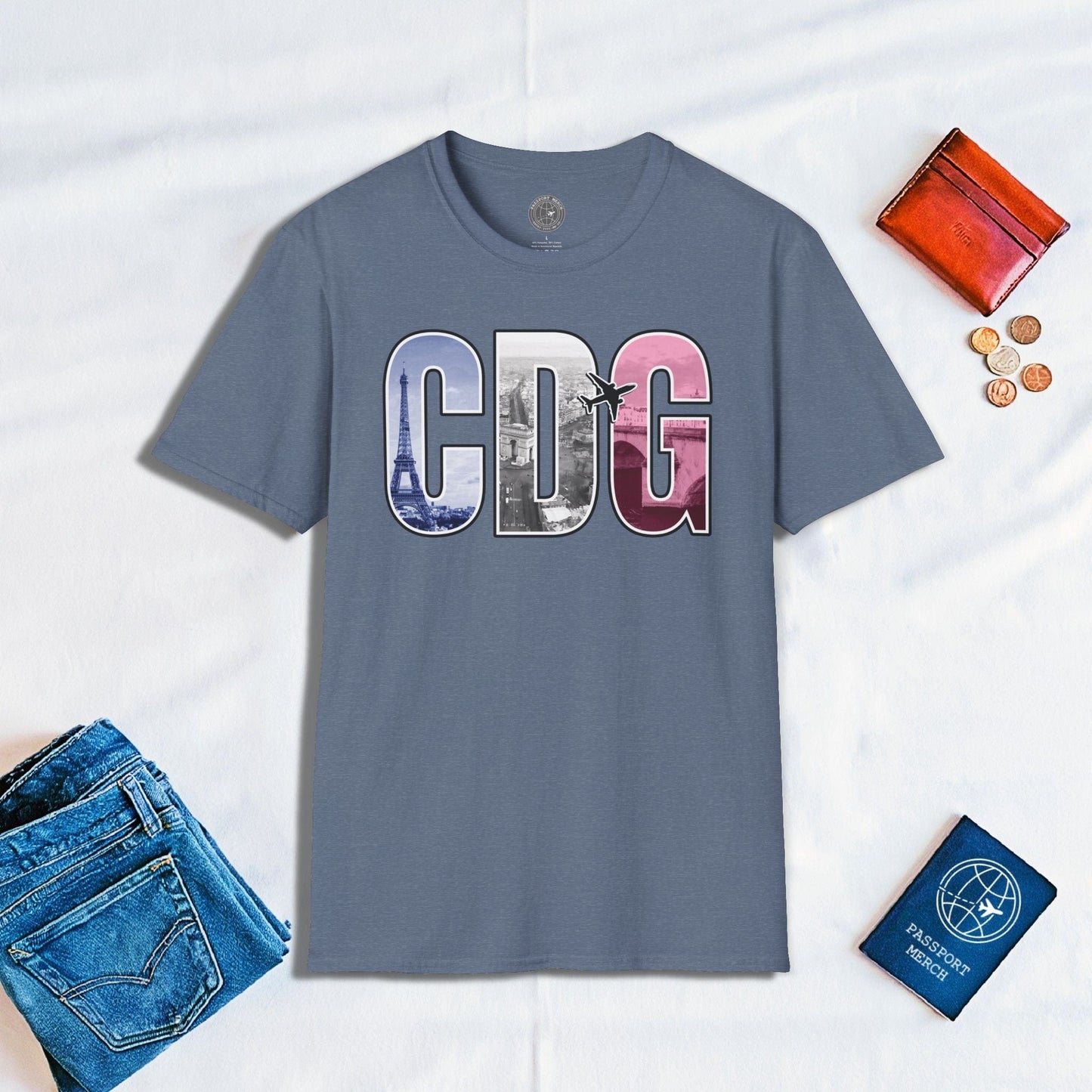 Airport Window ✈️ Paris France CDG T-Shirt