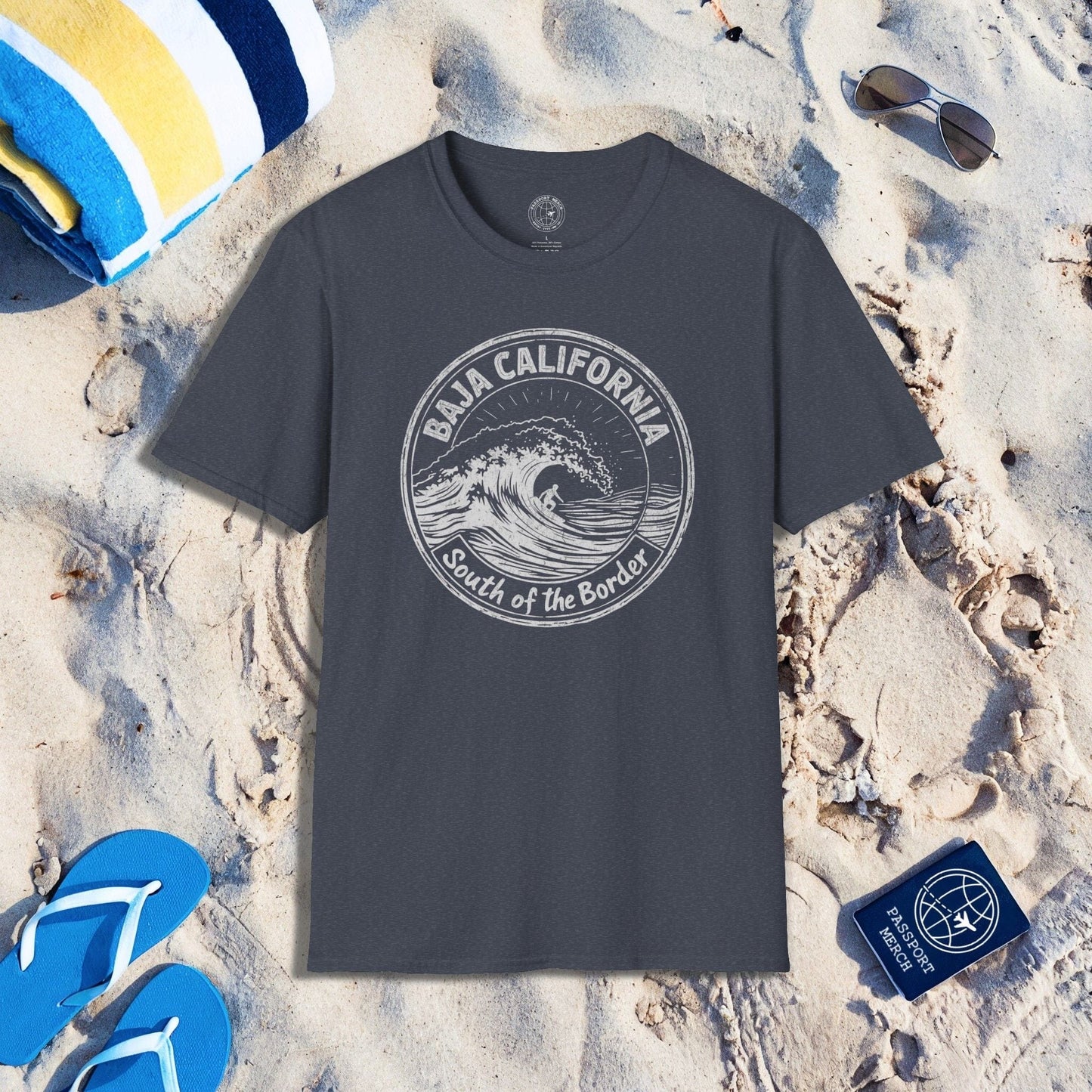 Surf South of the Border, Baja California, Mexico T-Shirt