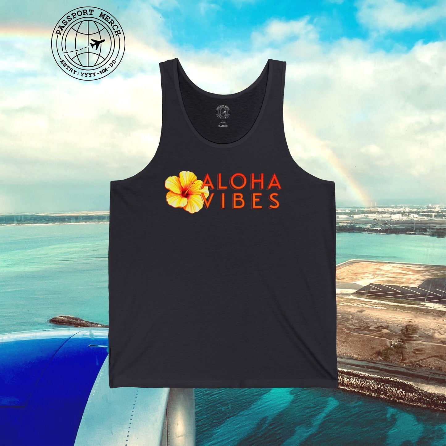 Sun-Kissed Hibiscus Aloha Vibes, Hawaii Tank Top