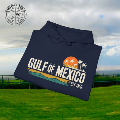 Vintage Retro Gulf of Mexico Hoodie