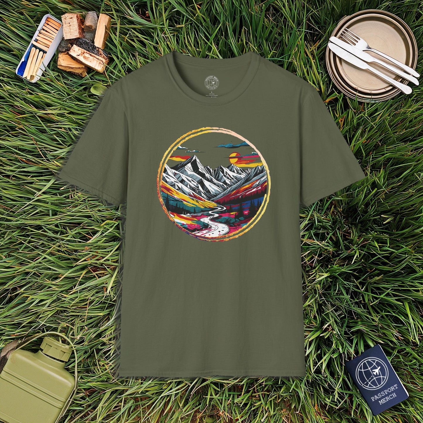 Modern Alpine Wanderlust, Colorado T-Shirt