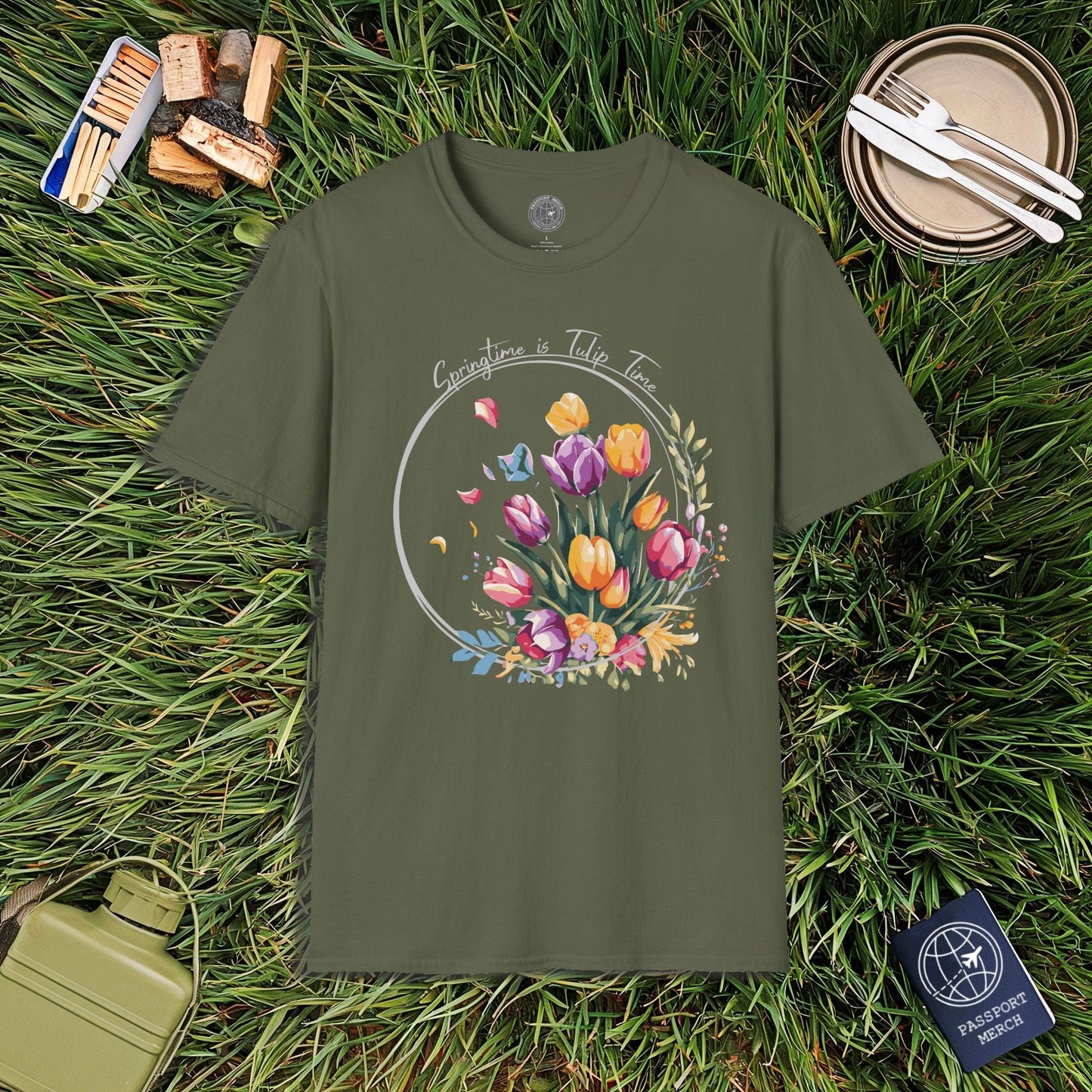 Springtime is Tulip Time in Holland T-Shirt