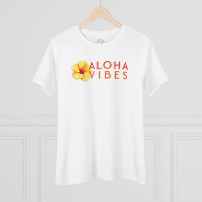 Sun-Kissed Hibiscus Aloha Vibes, Hawaii, Womens Fit T-Shirt