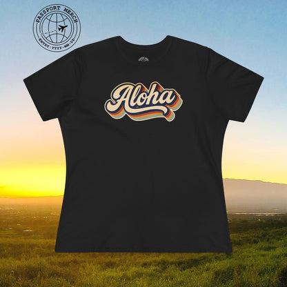 Classic 70s, Aloha, Hawaii, Womens Fit T-Shirt