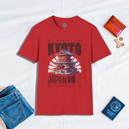 Wander Kyoto Japan Temple T-Shirt