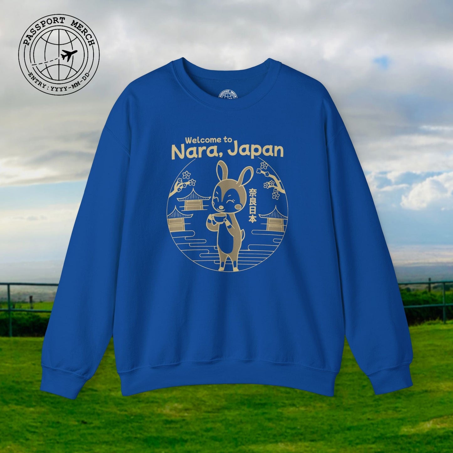 Welcome to Nara, Japan Crewneck
