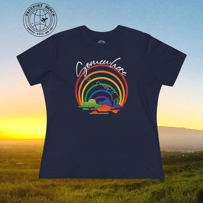 Somewhere Over the Rainbow Hawaii, Womens Fit T-Shirt