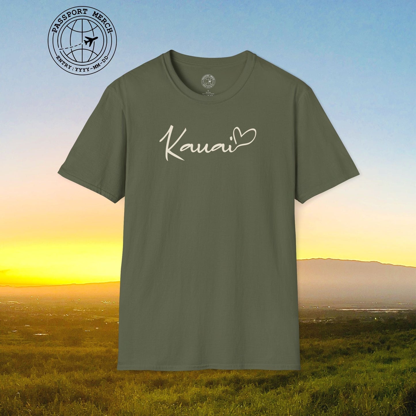 Heart Signature (Islands Edition), Kauai, Hawaii T-Shirt