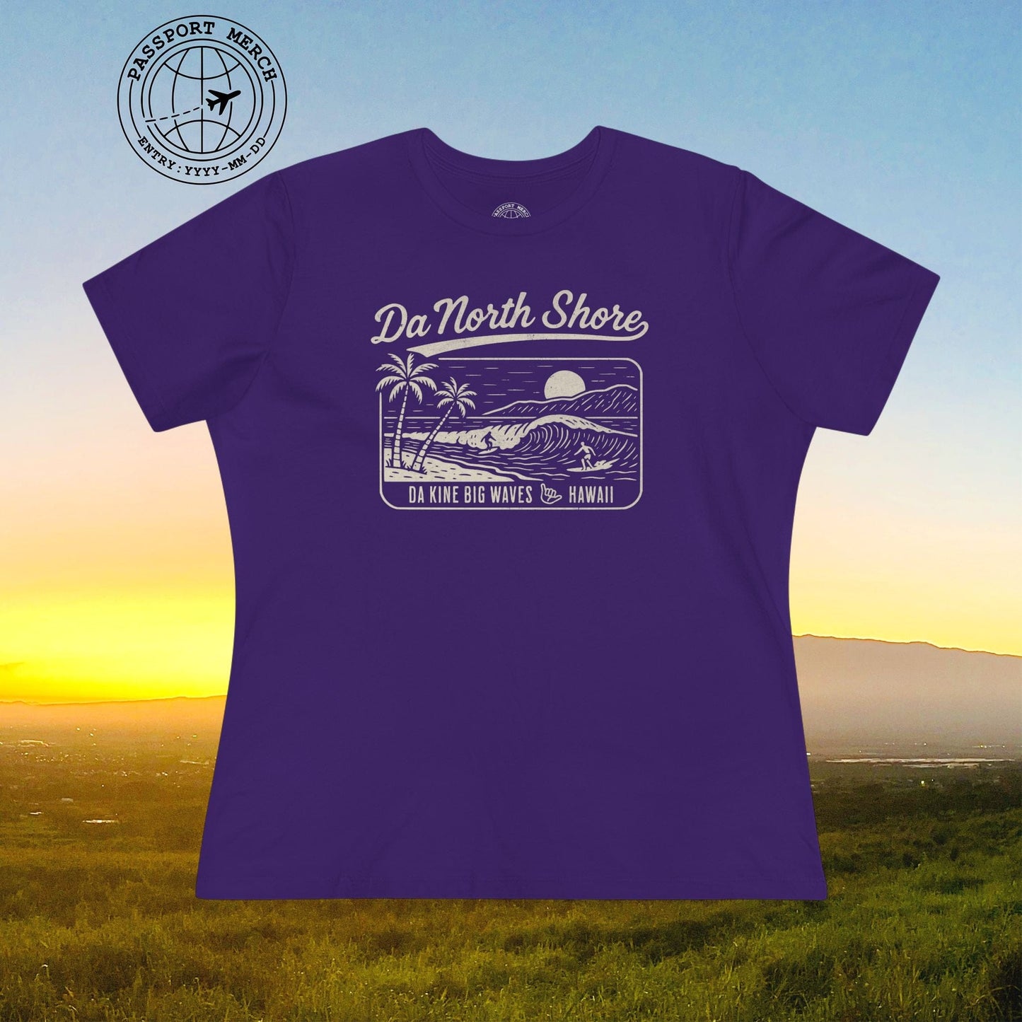 Da North Shore - Da Kine Big Waves, Hawaii, Womens Fit T-Shirt