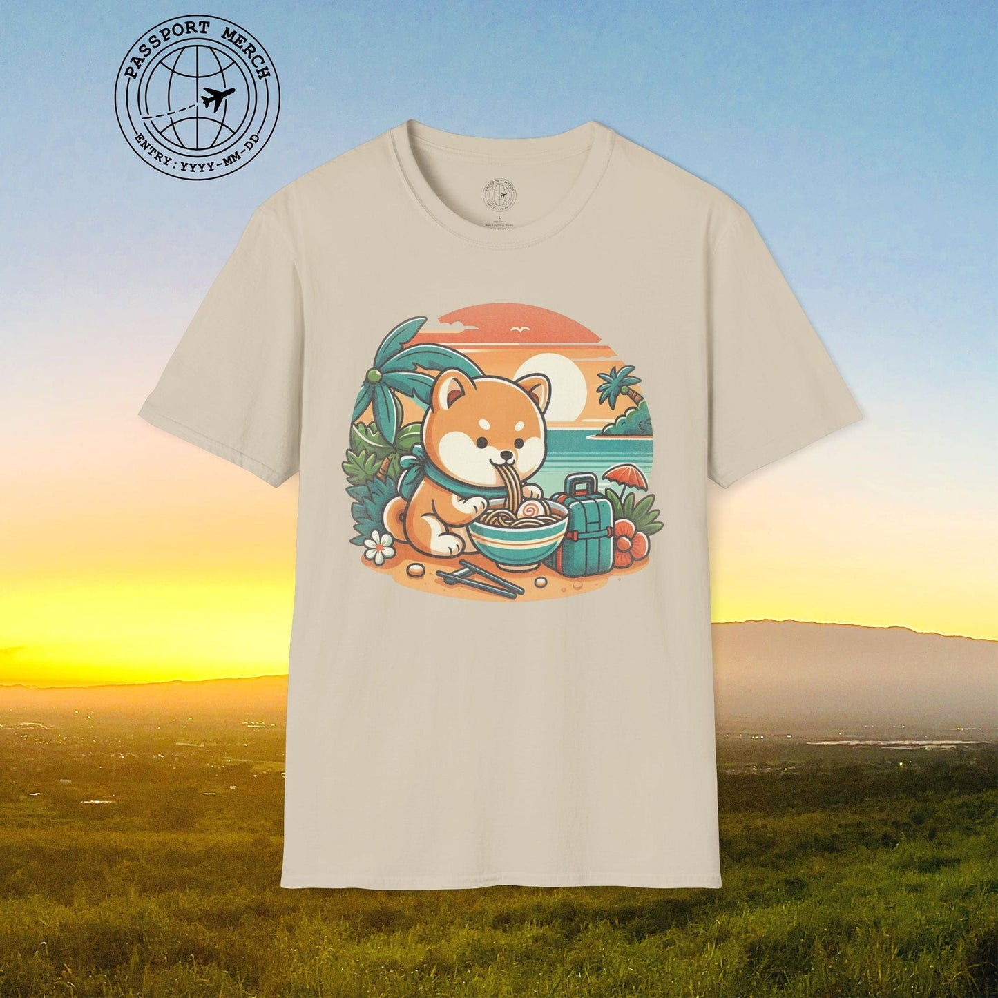Japanese Shiba Inu Meets Hawaiian Saimin T-Shirt