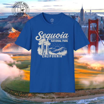 Sequoia National Park Vintage Monochrome, California T-Shirt