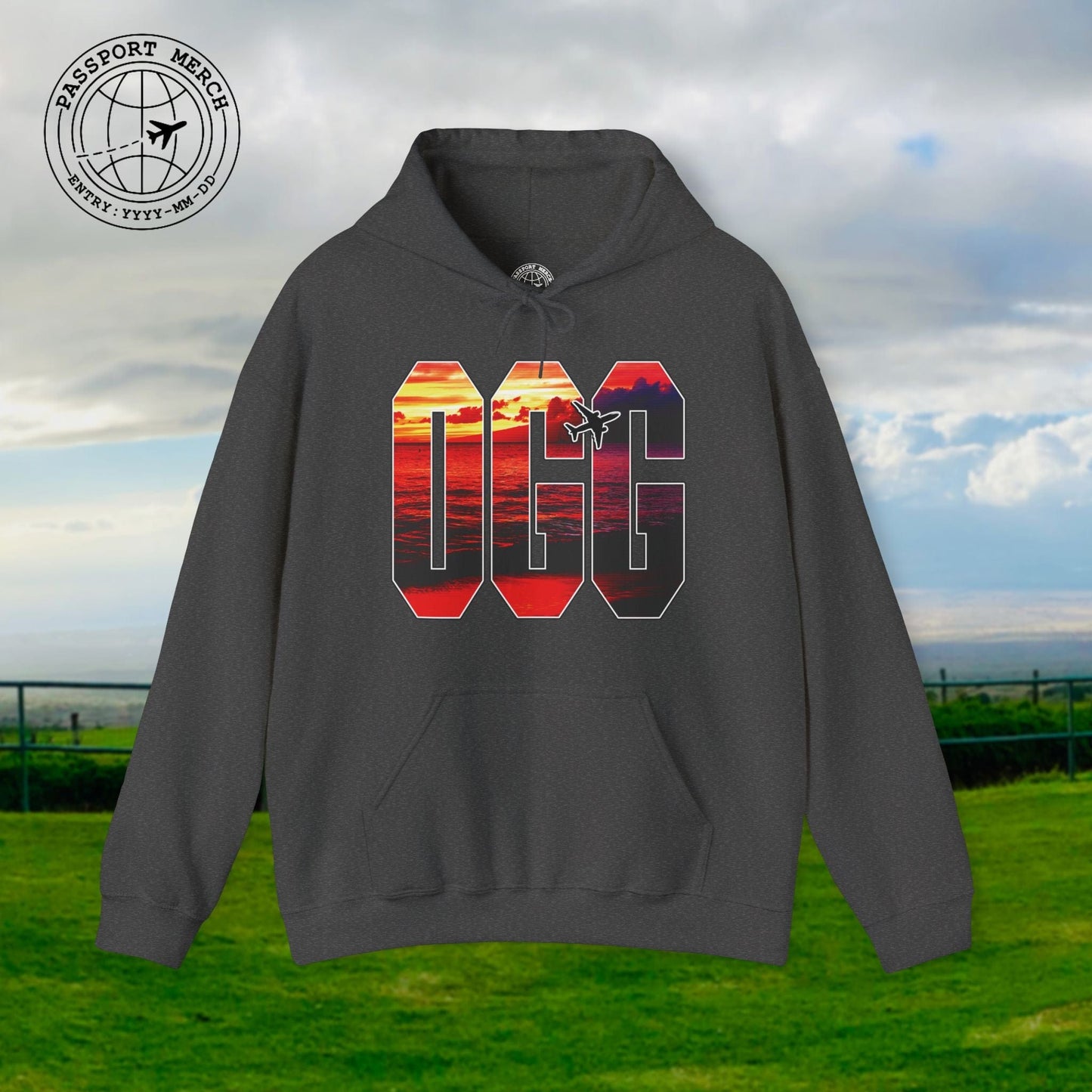 Airport Window Kahului Maui Hawaii OGG Hoodie