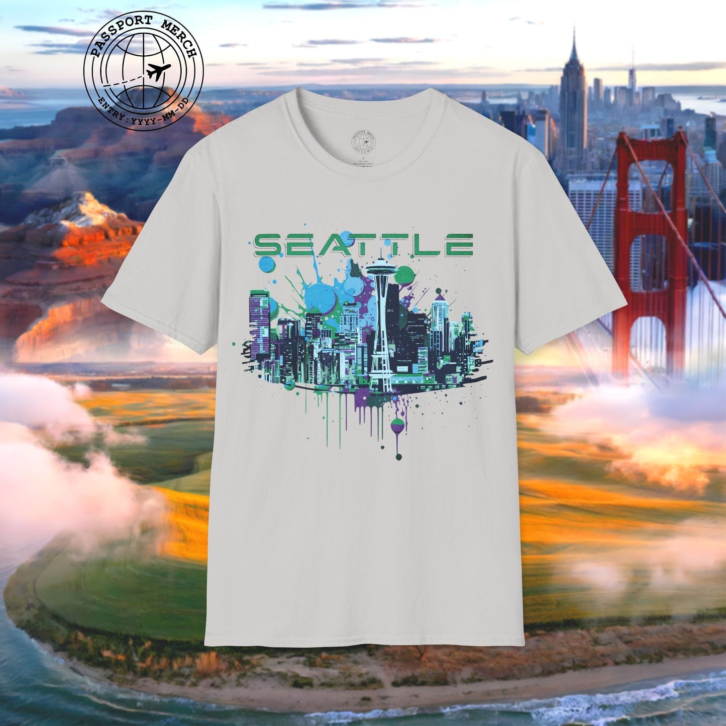 Abstract Space Needle, Seattle Washington T-Shirt