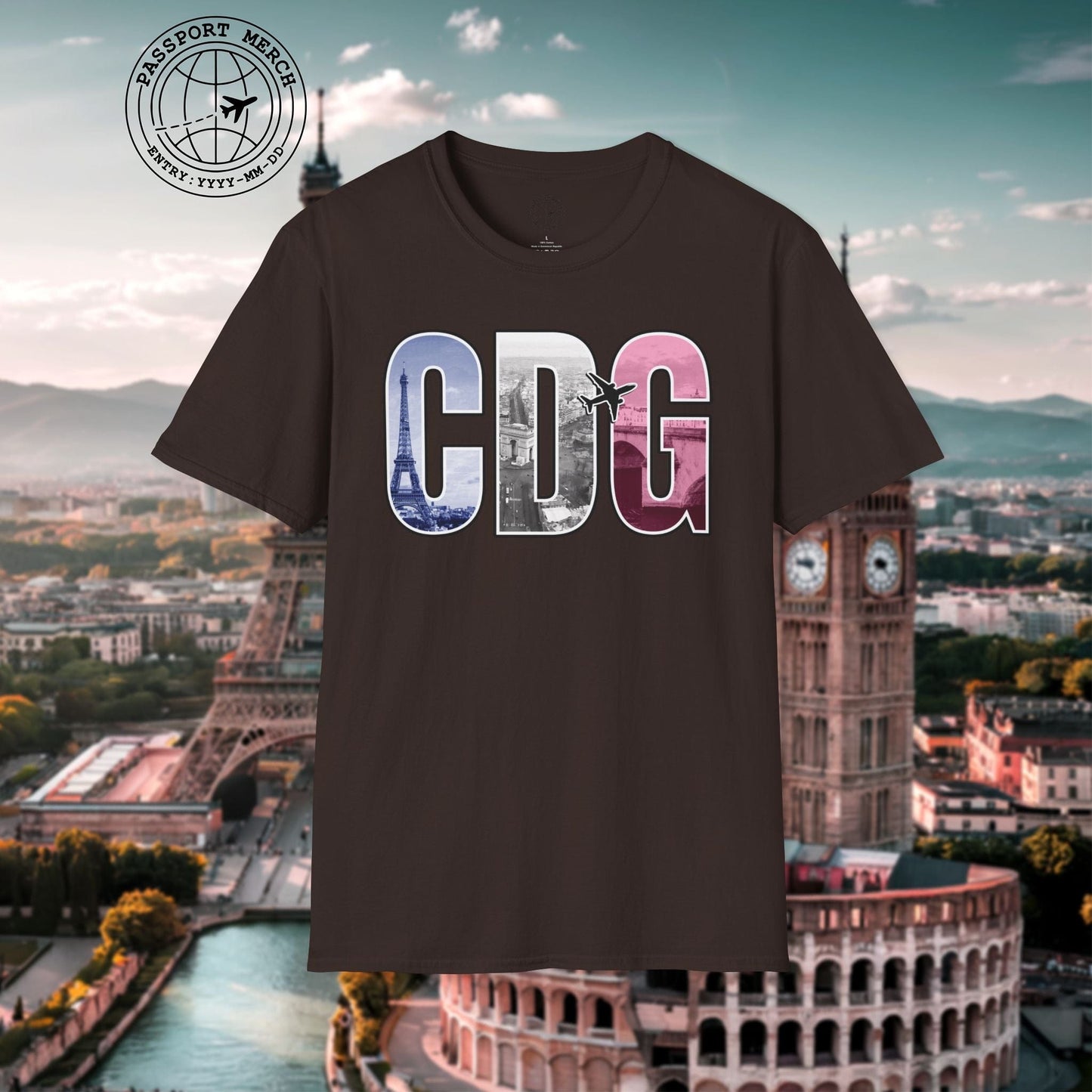 Airport Window Paris France CDG T-Shirt
