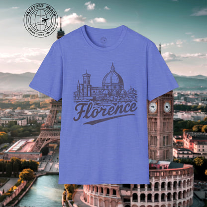 Monochrome Dreams of Florence, Italy T-Shirt
