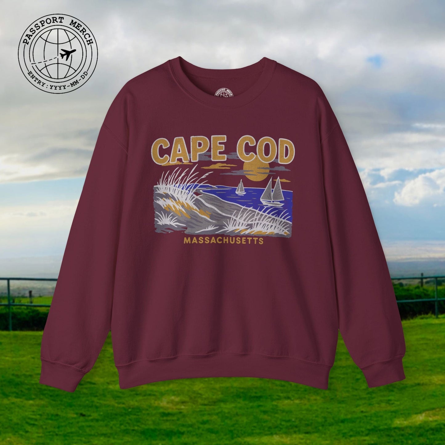 Cape Cod, Massachusetts - 80's Vintage Crewneck