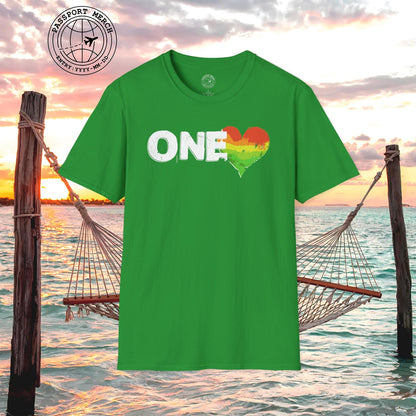 One Heart, Jamaican Reggae T-Shirt