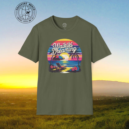 Retro Waikiki Dreaming, Hawaii T-Shirt