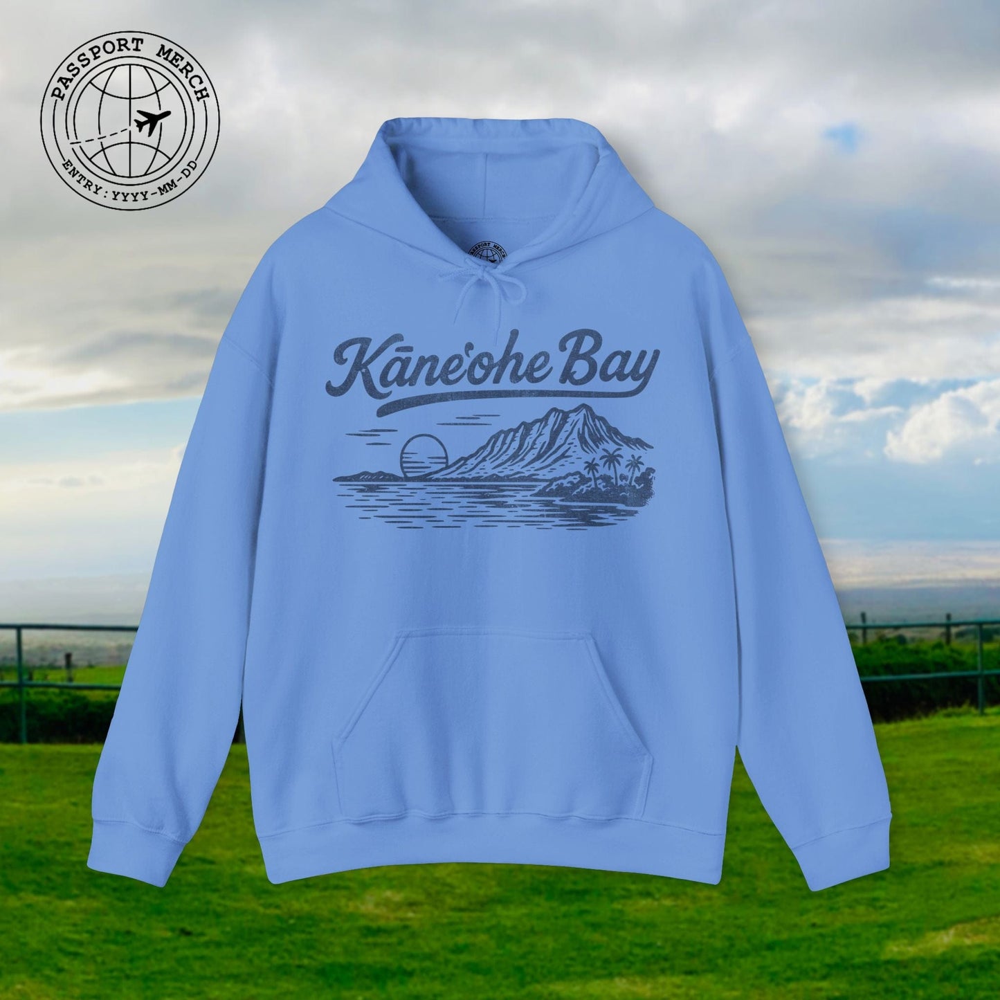 Kaneohe Bay Vintage Monochrome, Hawaii Hoodie