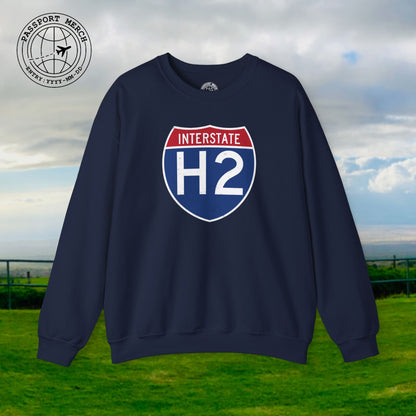 Signs of Wanderlust, Interstate H2, Hawaii Crewneck