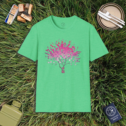 Cherry Blossoms Growing from Peace Japan T-Shirt