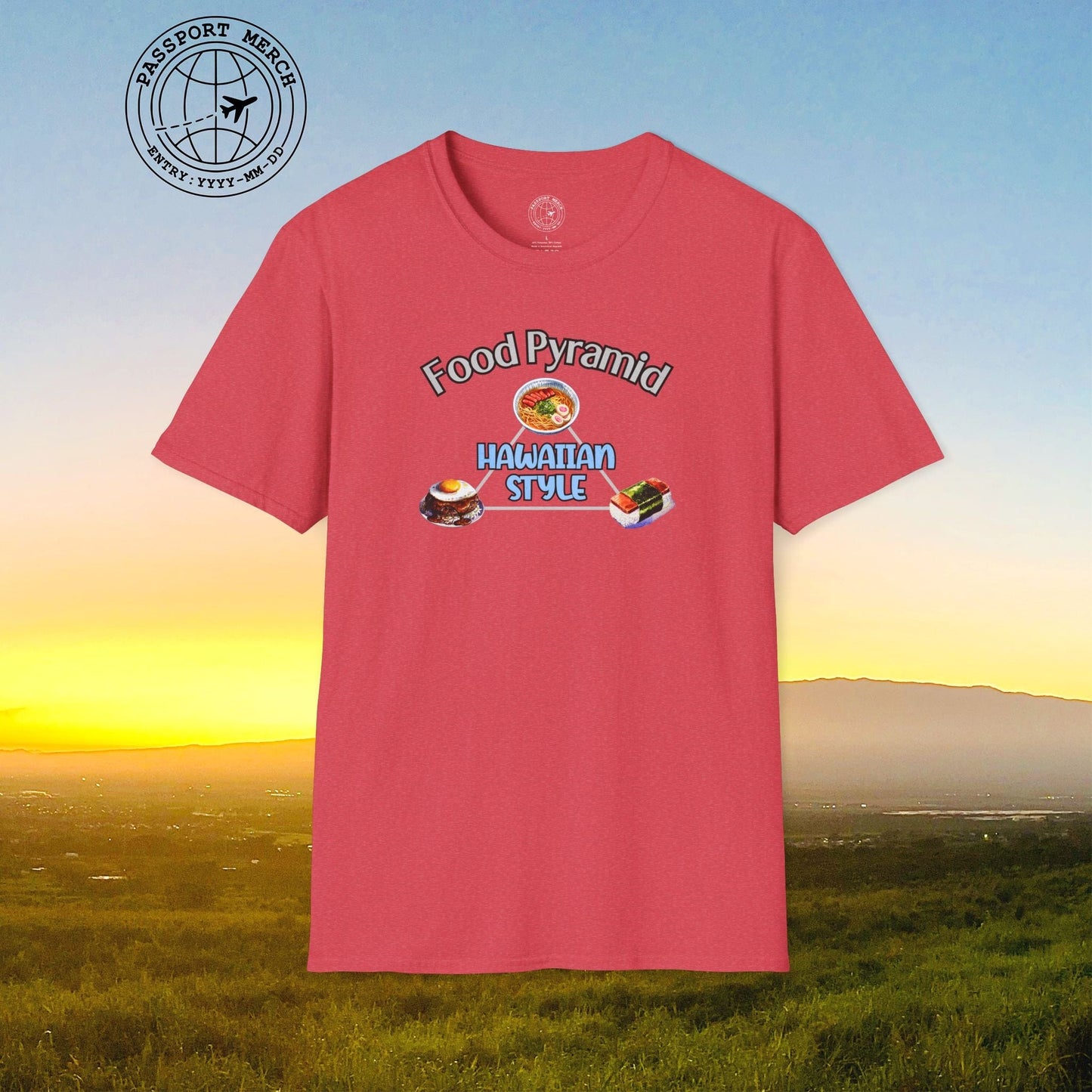 Food Pyramid Hawaiian Style T-Shirt