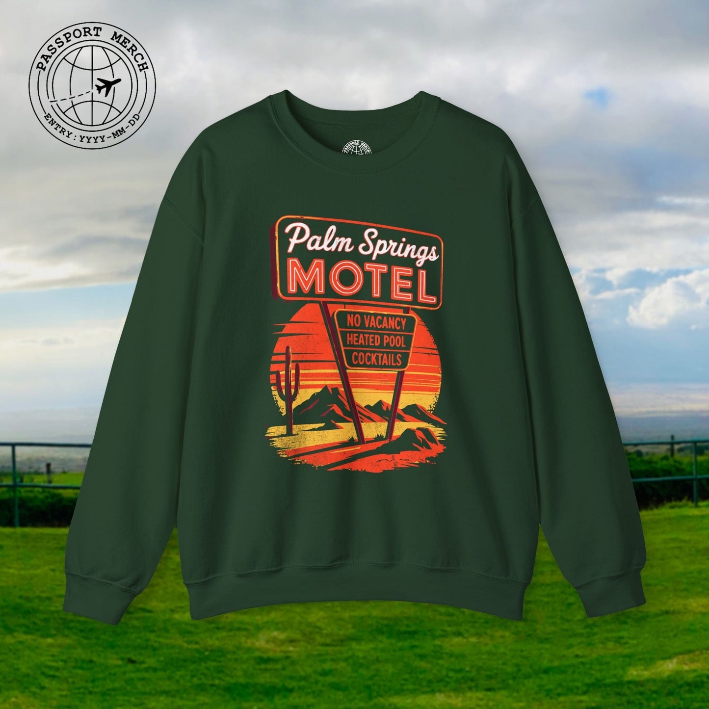 No Vacancy, Palm Springs, California Crewneck