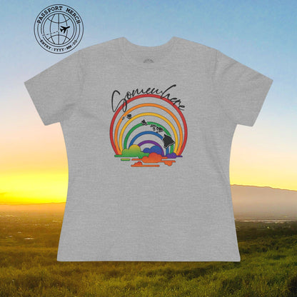 Somewhere Over the Rainbow Hawaii, Womens Fit T-Shirt