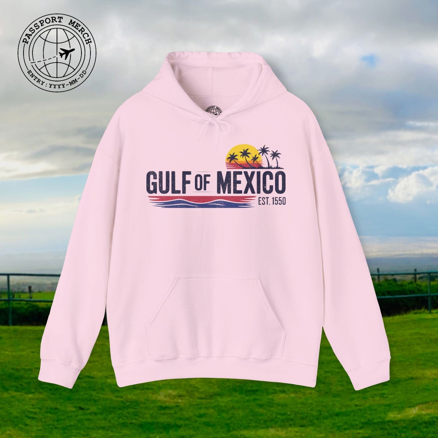 Vintage Retro Gulf of Mexico Hoodie