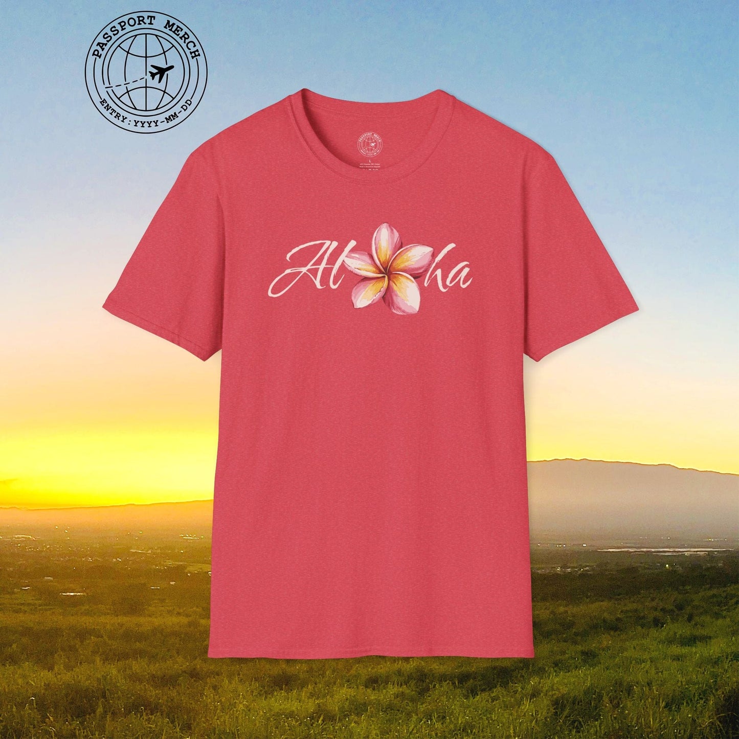 Aloha Watercolor Plumeria, Hawaii T-Shirt