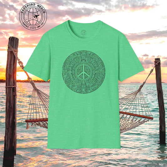 Aztec Peace Calendar Mexico T-Shirt