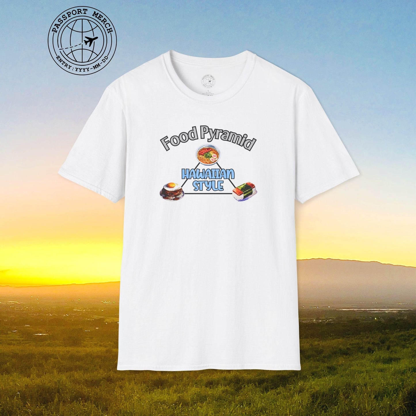 Food Pyramid Hawaiian Style T-Shirt