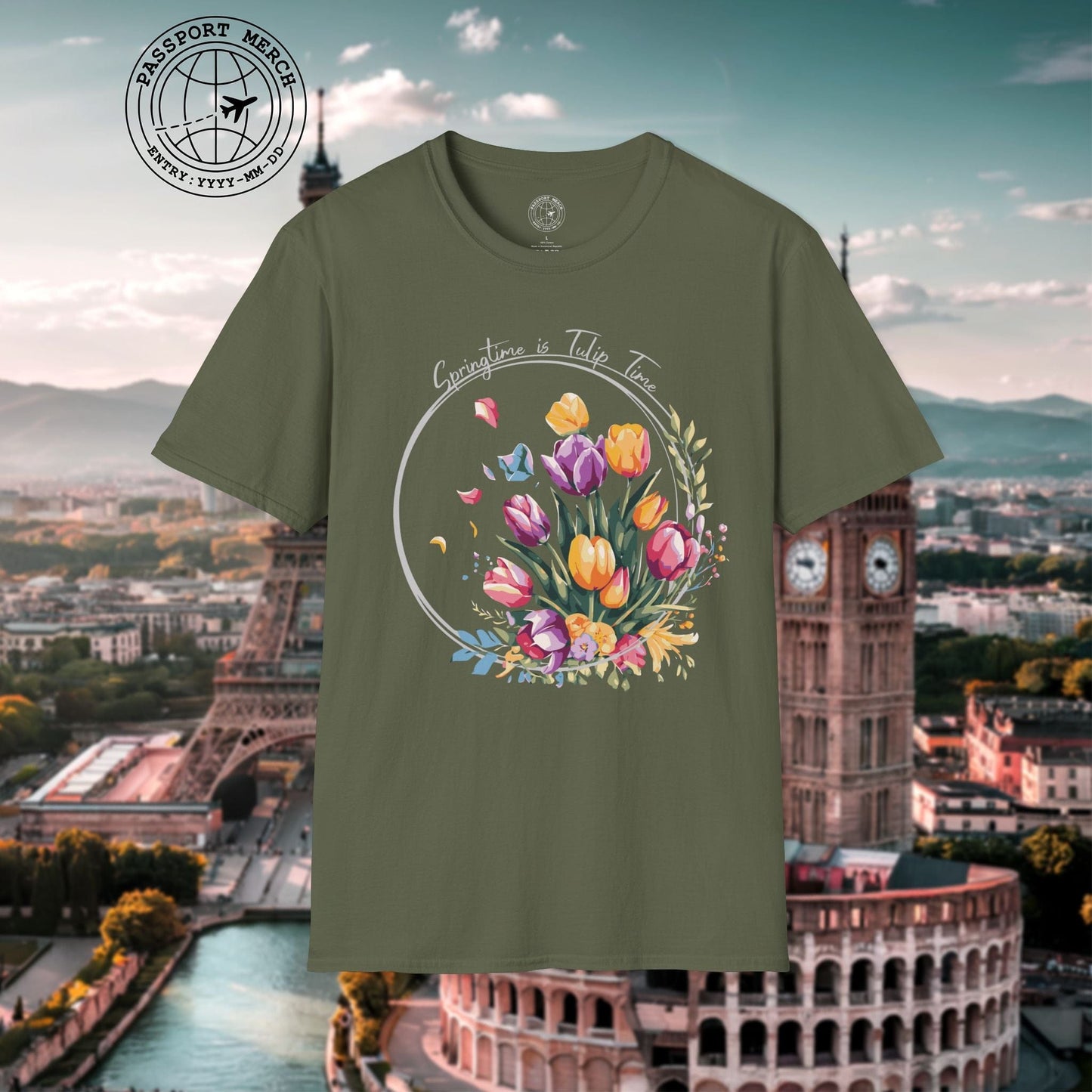 Springtime is Tulip Time in Holland T-Shirt