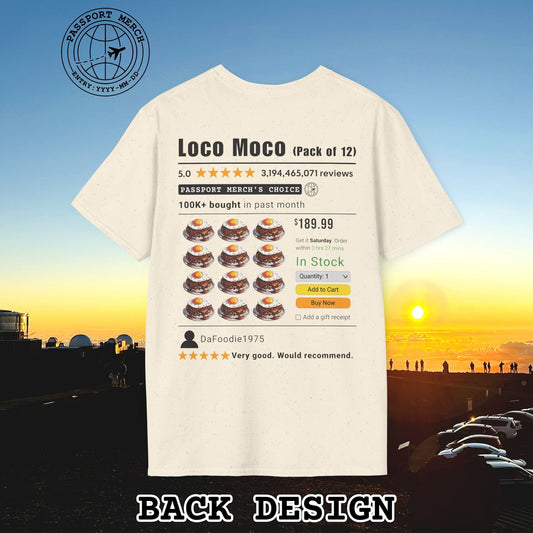 Loco Moco (5-Star Buy Now Edition), Hawaii, Back Print T-Shirt