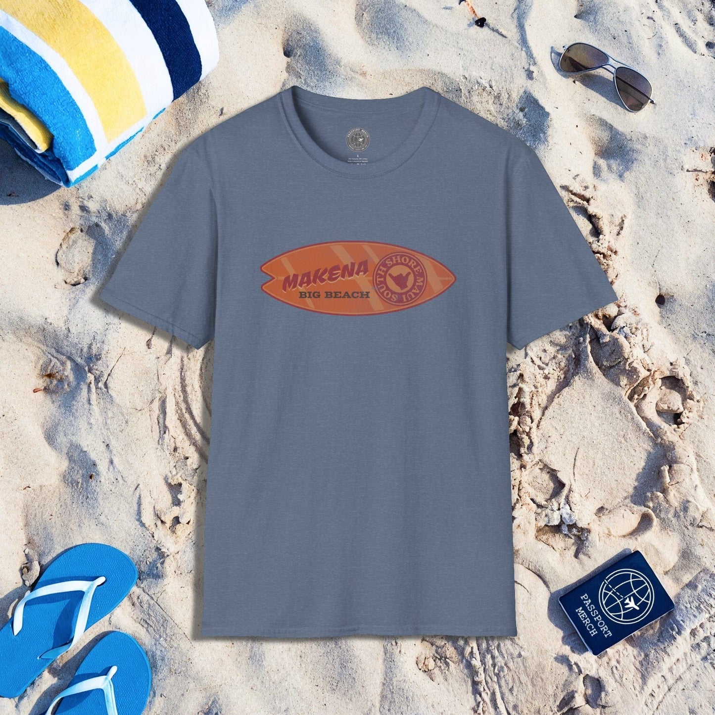 Makena Big Beach Maui Skim Board Hawaii T-Shirt