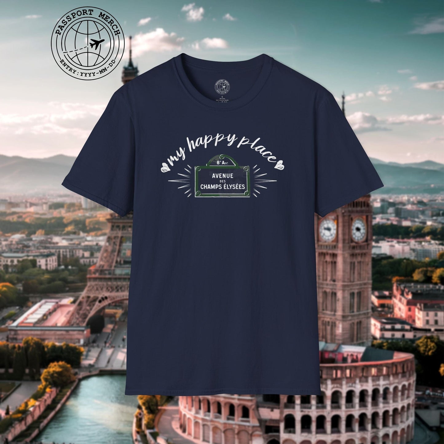 Signs of Wanderlust, Avenue des Champs-Élysées, Paris, France T-Shirt