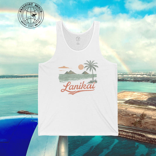 Vintage Lanikai, Oahu, Hawaii Tank Top