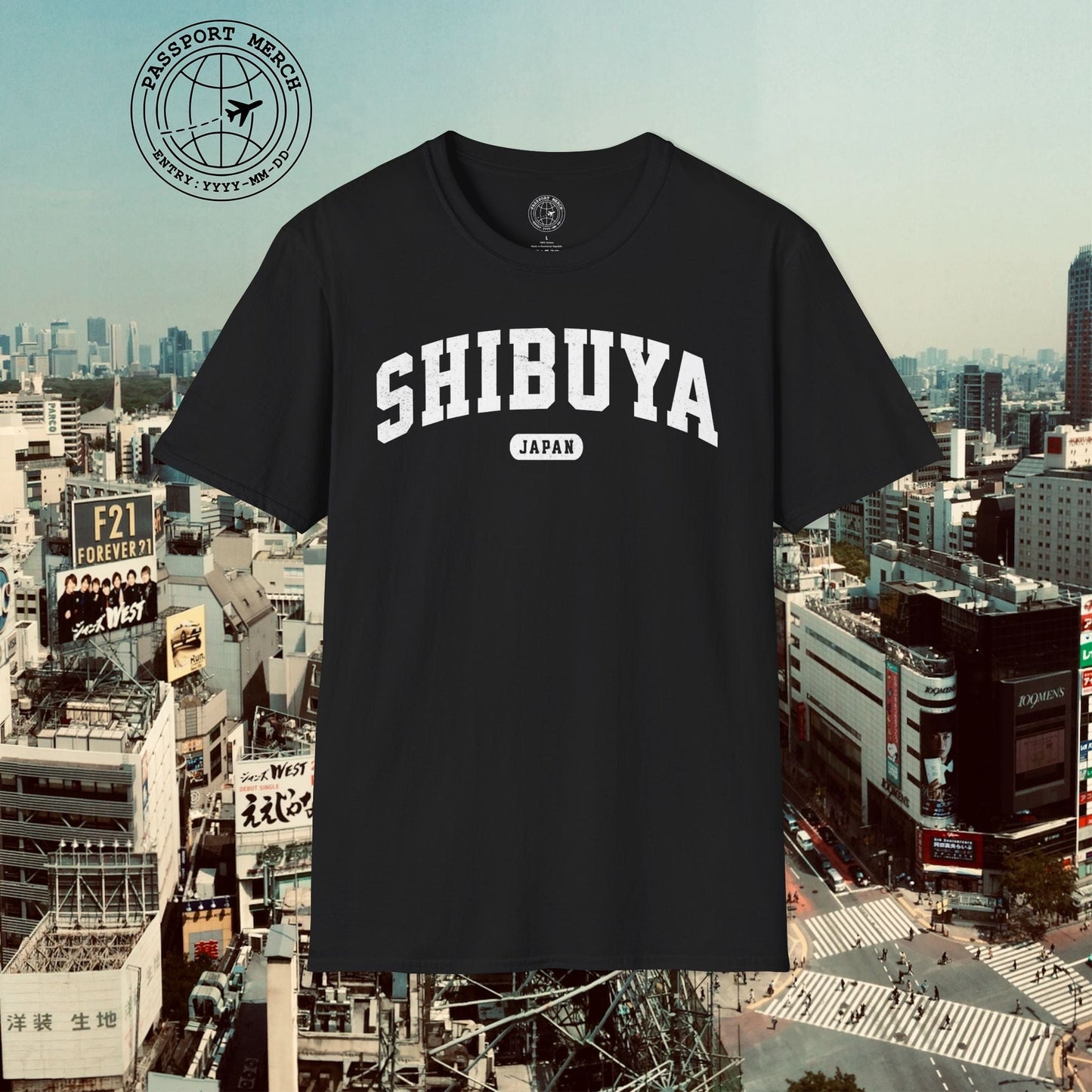 Classic Athletic (Bucket List Edition), Shibuya, Japan T-Shirt