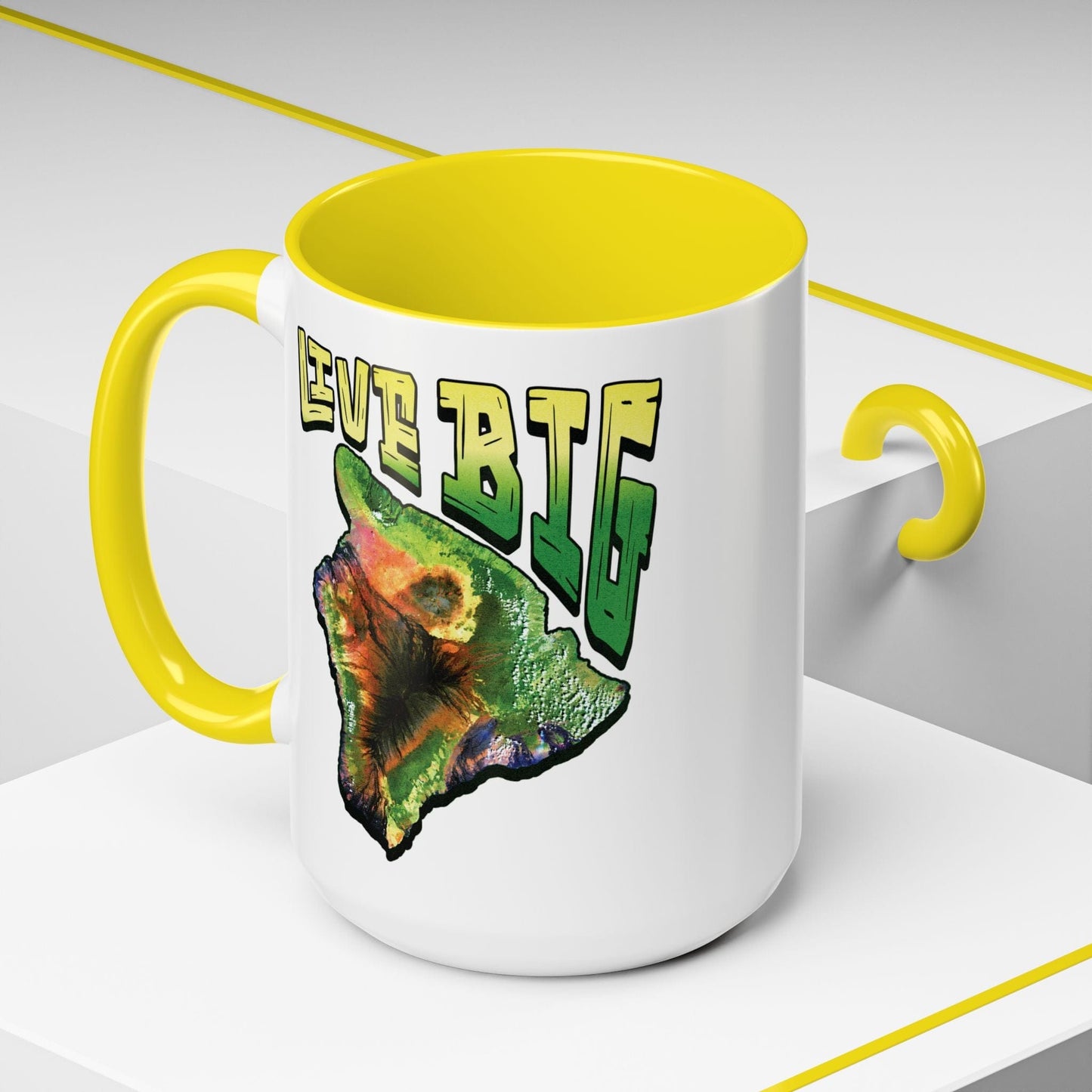 Live BIG (Island), Hawaii 15oz Mug