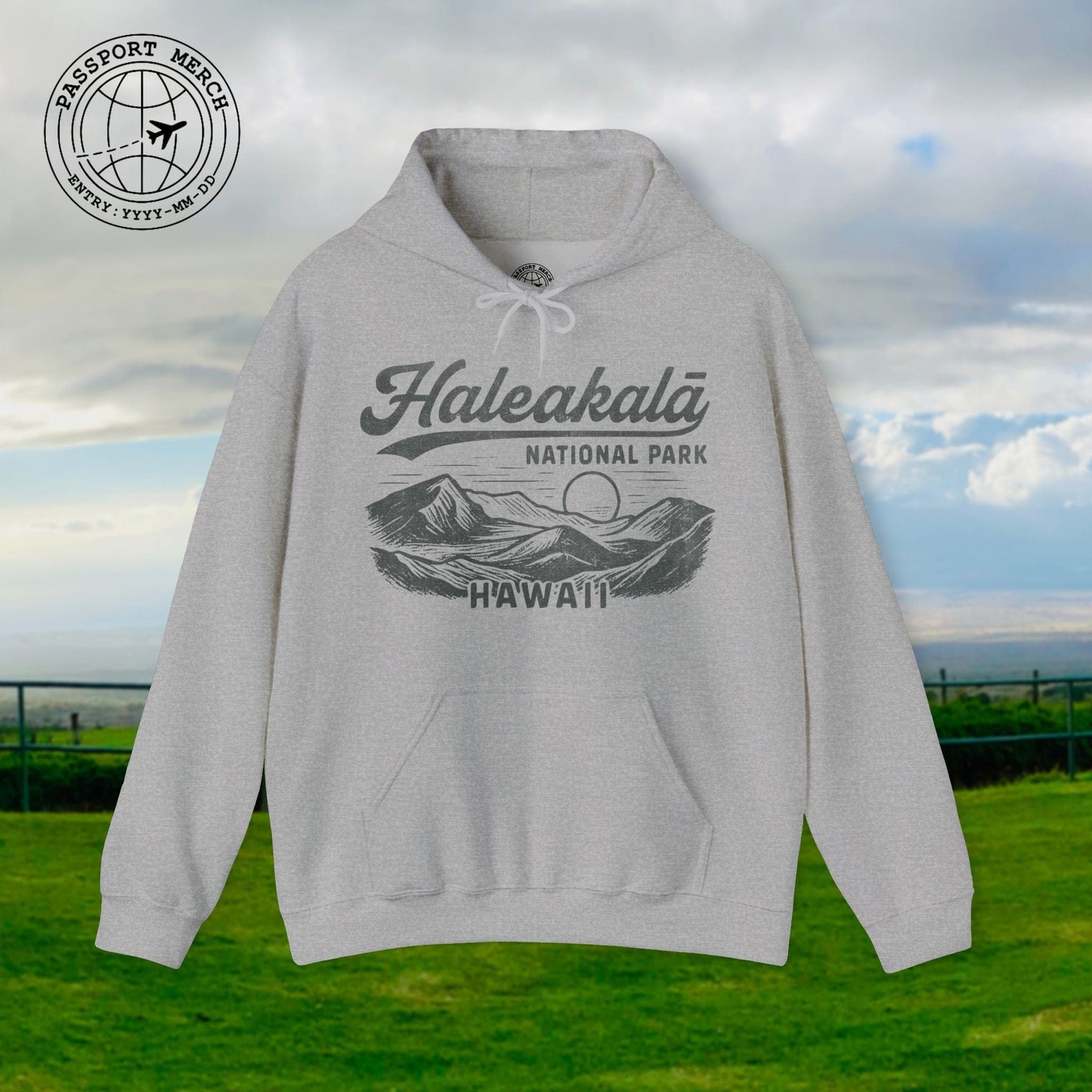 Haleakala National Park Vintage Monochrome, Hawaii Hoodie