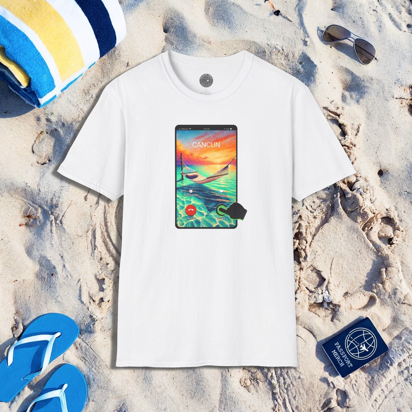 Cancun is calling. Accept. Mexico T-Shirt