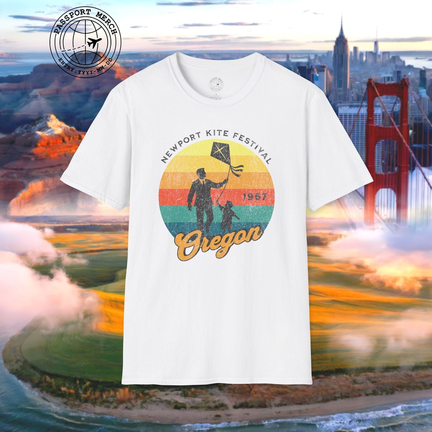 Vintage Newport Oregon Kite Festival T-Shirt