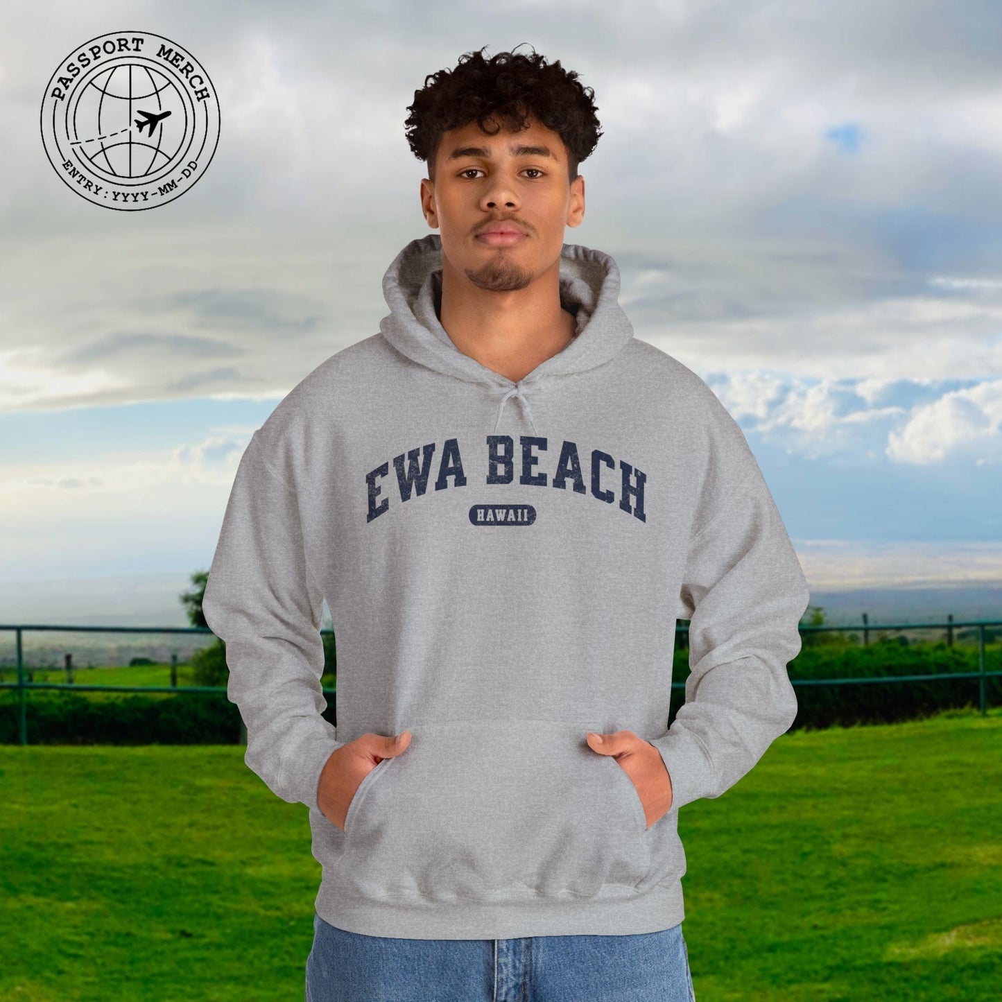 Classic Athletic, Ewa Beach, Hawaii (Fan Service) Hoodie