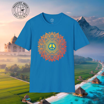 Peace Mandala India T-Shirt